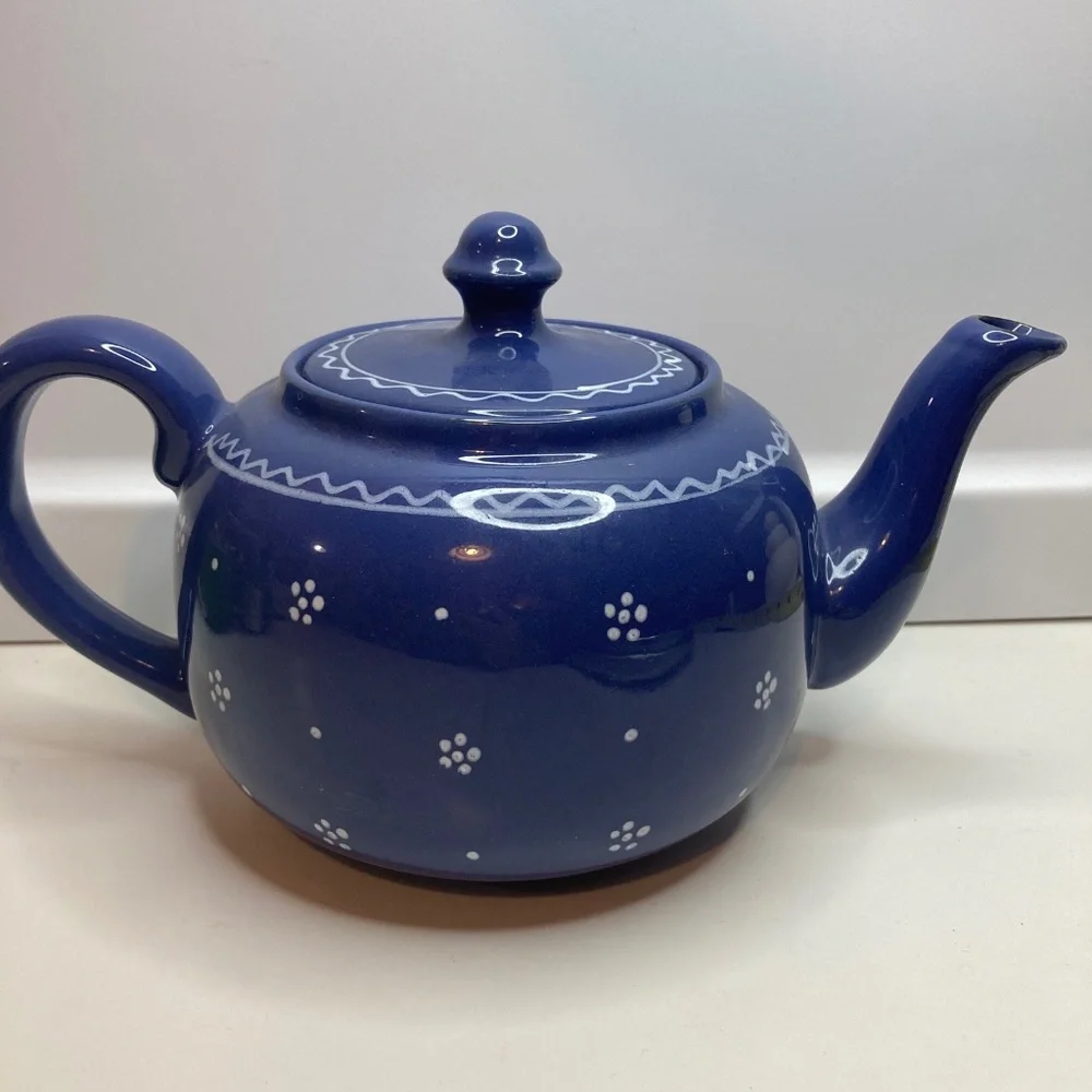Williams Sonoma VAROSLOD HUNGARY MAJOLICA TEAPOT And Warmer HUNGARIAN DESIGN